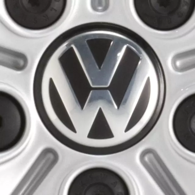 Alloy Wheel Center Cap - Silver/Black - Volkswagen (3B7-601-171-XRW)