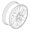 Wheel, Alloy - Volkswagen (1K0-601-025-R-8Z8)